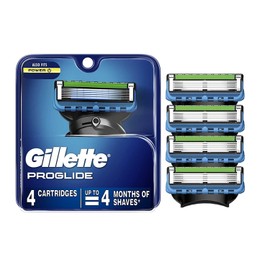 Gillette ProGlide Men's Razor Blade Refills, 4 Count, Shields Against Skin