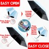 Moorrlii Automatic Mini Travel Windproof Folding Umbrella - UV Protection,