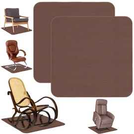 Hahafelt 2 Pcs Non Skid Recliner Pads for Hardwood Floors Furniture Gripper Pad Furniture Non Slip Chair Pad Under Recliner Floor Protectors to Keep Furniture from Sliding Swivel Chairs Recliner Mats