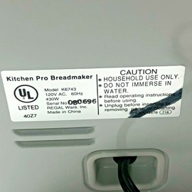 Heavy Duty Pan Seal Kit fits Regal Kitchen Pro Breadmaker Models 6743 6743C C6743 K6743 K6743C K6743S only