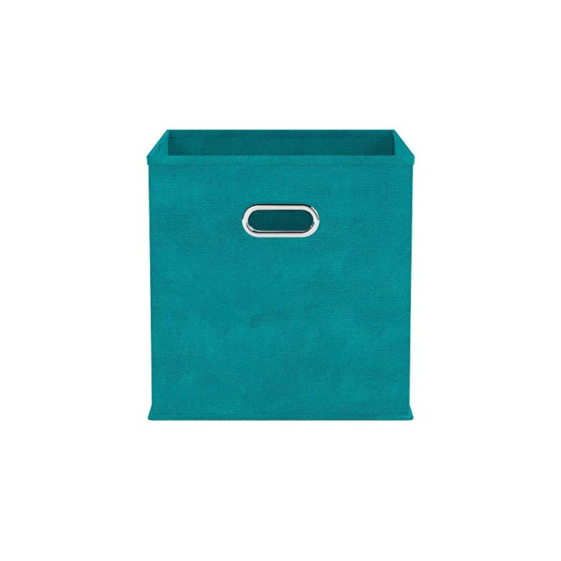 Zeller 14118 Storage box, petrolblue, non-woven, approx. 32 x 32