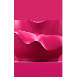 Rosti Margrethe Mixing Bowl, 2 Litres, Shatterproof Bowl, Baking Bowl, Yeast Dough Bowl with Good Handle, Recyclable Plastic, Beetroot