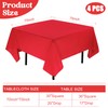 JALANCY 4 Pack Square Table Cloth 70x70 Inch Red Tablecloth