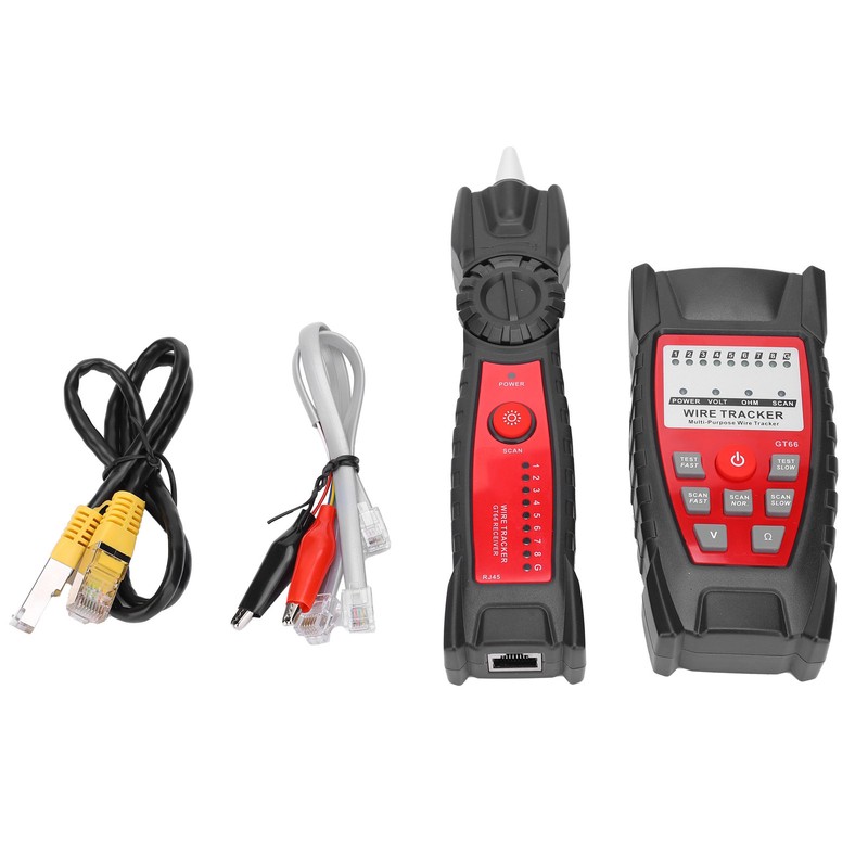 GT66 RJ11/RJ45 Multifunctional Cable Tester Line Finder Net Cable Detector