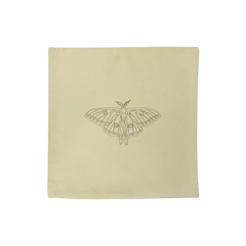 Azeeda 40cm x 40cm 'Luna Moth' Canvas Cushion Cover (CV00040408)