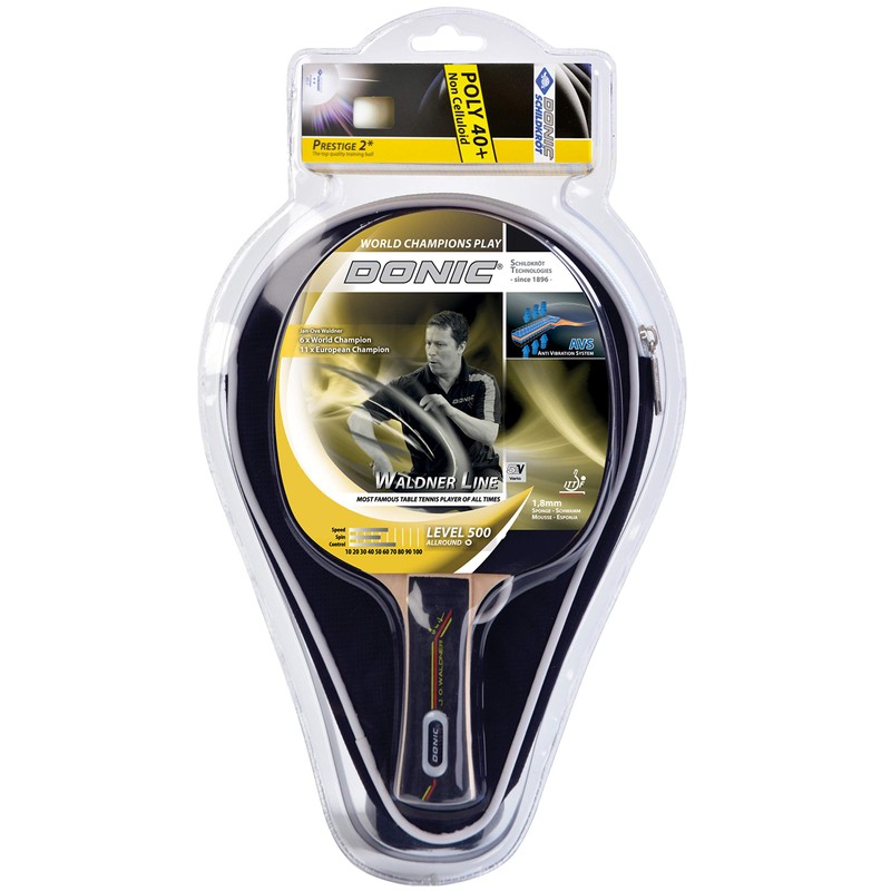 Donic Schildkrot Unisex's Waldner 500 Set-Black, n.a