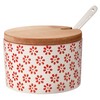 Bloomingville Susie Retro Salt Pot with Lid and Spoon Sugar