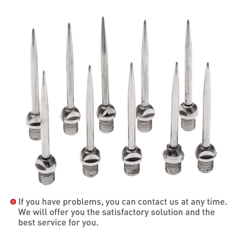 DRELD 10 pieces dart tips, steel tips with 2BA thread