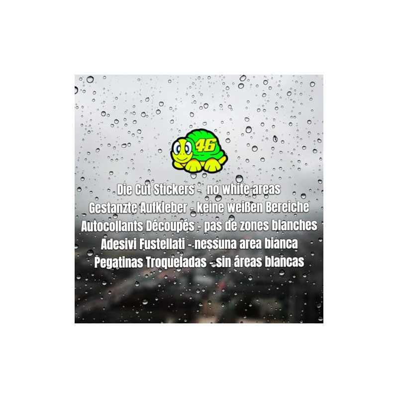 Valentino Rossi Sticker Turtle 2012 Vinyl Decal 2.5cm 1" x