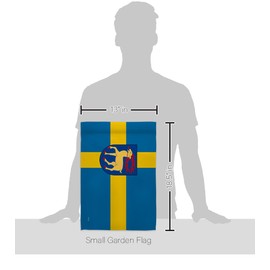 Americana Home & Garden Provinces of Sweden Öland Garden Flag Regional Territory Old History Northern Europe Country Particular Area House Decoration Banner Small Yard Gift Double-Sided, Made in USA