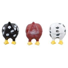 Chicken Butt Refrigerator Magnet, 3Pcs Funny Magnetic Decorative Chicken Butt Refrigerator Magnets for Fridge, Whiteboard Kitchen Accessories