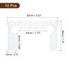 uxcell 10Pcs Glass Hinge Gasket, Plastic, Transparent, Unfinished, HARDWARE HINGE,