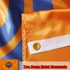 Sikh Khanda Religion Flag 3x5 Ft silk/satin Fabric -Sikhism Sikhs