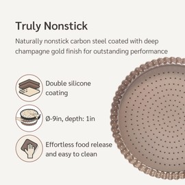 HAPPIELS Non-Toxic Nonstick Madeleine Pan 12-Well 2-Pack (24 wells) | Large Madeleine Cookies Mold for Baking | Non Stick Shell Shape Cookies Pan 24-well