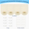 Sneulletoys 4pk No Drill Patterned Blinds for Windows (Yellow, 60W×150H