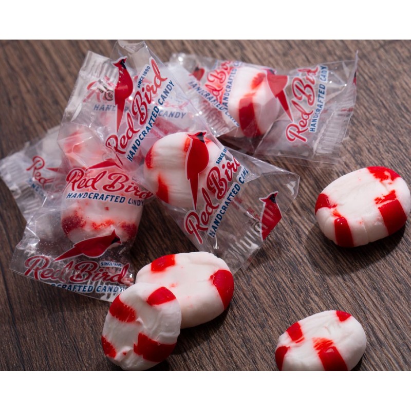 Red Bird Soft Peppermint Candy Puffs, Mints Individually Wrapped, Gluten-Free,
