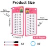 NiCola Time Tables Flash Cards 2Pcs, Multiplication Flash Cards Division,