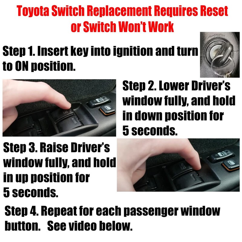 SWITCHDOCTOR Window Master Switch for 2003-2008 Toyota Corolla