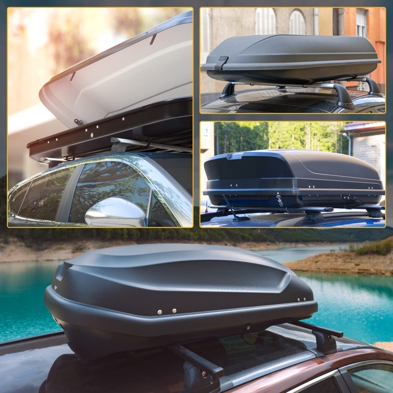 EFUTURETIME Set of 4 Roof Box Attachment, Universal Car Van