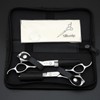 Silksnip 6" Hair Cutting Scissors & Texturizing Teeth Shears,Professional Barber