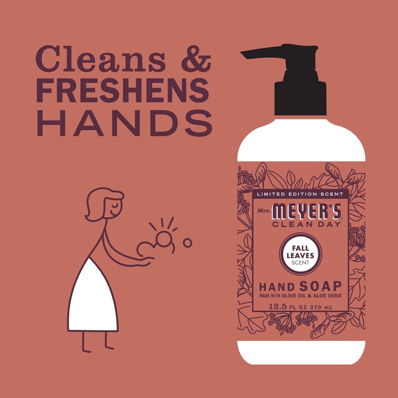 MRS. MEYER'S CLEAN DAY Liquid Hand Soap, Fall Leaves Scent,