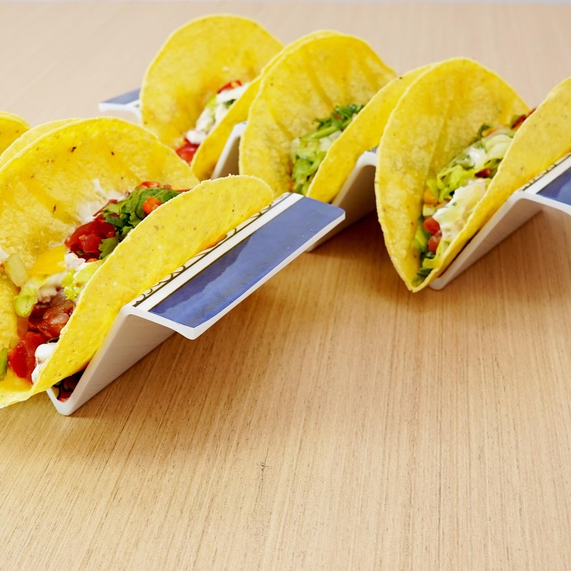 TP Taco Holder Stands, Set of 2 Melamine Large Taco