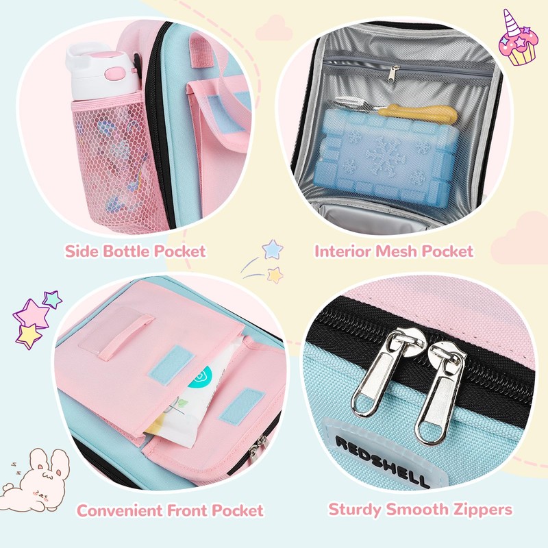 REDSHELL Tactical Lunch Box Kids, Large Insulated Lunch Bag for