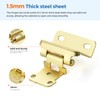 JOYDECOR 60 Pack 30 Pairs Gold Semi-Overlay 1/2 Inch Self-Close