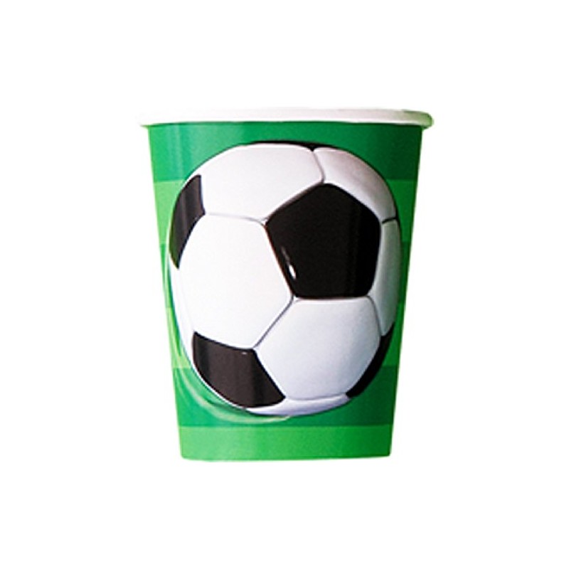 Unique Party Football Cup - Pack of 8, 9OZ, Multicolour