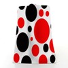 Pehede Red and Black Polka Dot Hand Towel for Bathroom