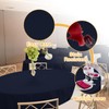 6 Pack 90 In Round Navy Blue Tablecloths - Reusable