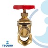 tecuro Brass sleeve slider, metallic sealing, internal thread on both