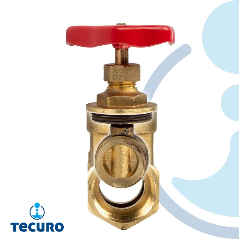 tecuro Brass sleeve slider, metallic sealing, internal thread on both