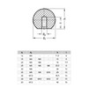 Ganter Normelemente Ball Knobs - DIN 319-KU-40-M8-C | Thread M8