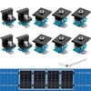 Anbte 10 PCS Solar Panel Mounting Brackets for Unistrut, Aluminium