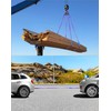 QWORK 5Ft Sling With 4 Legs Grab Hook and Adjuster,