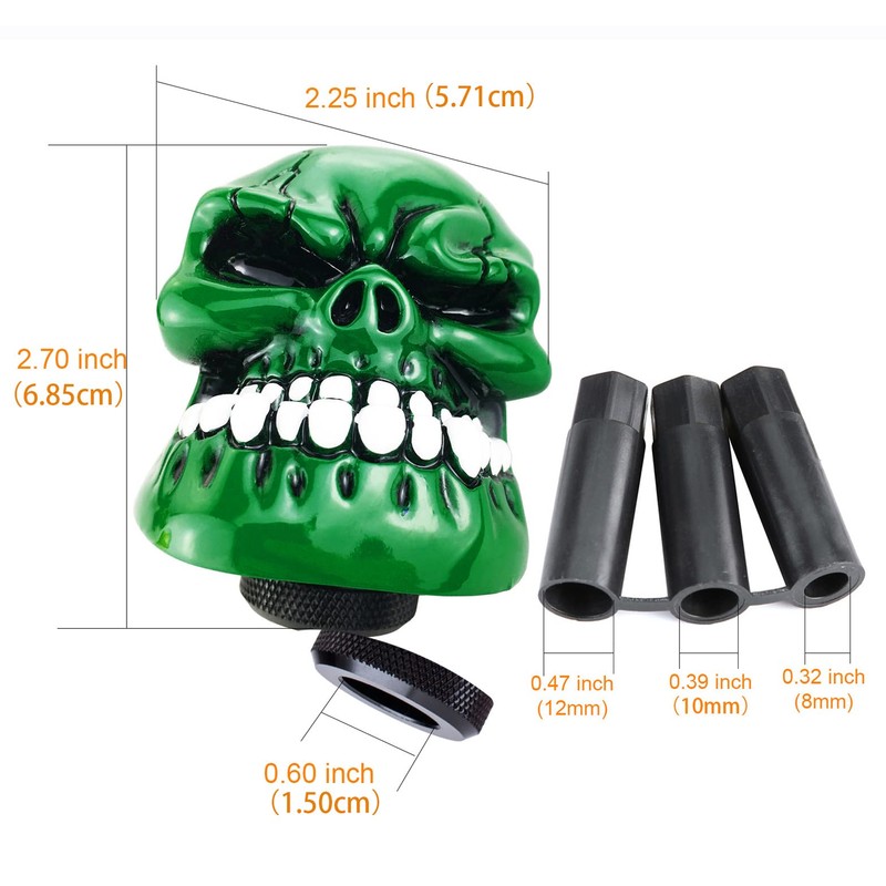 Arenbel Skull Gear Shift Knob Car Racing Handle Skeleton Shifter
