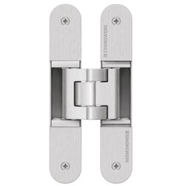 Object Door Hinge Concealed for Room Doors Door Hinge Simonswerk Tectus TE 340 Silver Anodised Load Capacity up to 80 kg Band 3D Adjustable Made in Germany 1 Piece Invisible Door Hinge