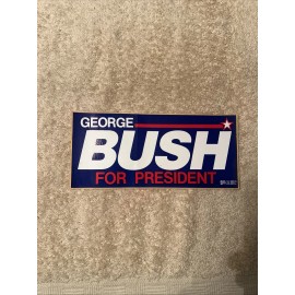 1988 George H.W. Bush Presidential Campaign Bumper Sticker