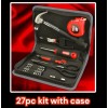 HYPER Tough 27pc Tool Kit: Hammer,Pliers,
