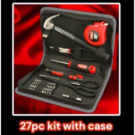 HYPER Tough 27pc Tool Kit: Hammer,Pliers,