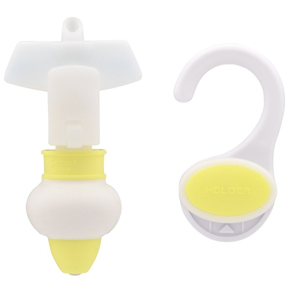GAONA GA-FP010 Mini Holder and Pump Set, Refillable Pack, Yellow, Made in Japan