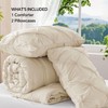 BEDELITE Beige Queen Comforter Set - 3 Pieces Boho Pintuck