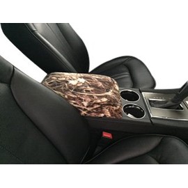 Auto Console Covers- Center Console Center Armrest Cover car Cover lid Cover Fleece Fabric Compatible with The Infiniti FX35 2009-2013 Made in The USA-Marsh Oak
