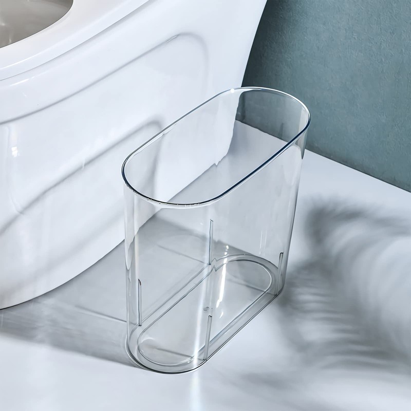 Anyoifax Small Trash Can Slim Garbage Can 3 Gallon Waste