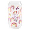 Karma Can Beer Glass, 16 oz, Rainbow