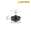 Wagner QuickClick® Felt Gliders, Furniture Glides, Chair Glides, Set of