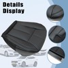 SecosAutoparts Driver Bottom Black Leather with Black Lines Seat Cover