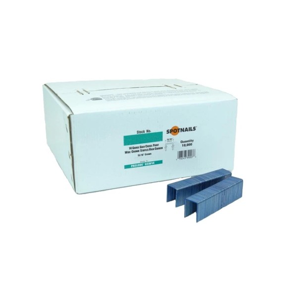 Spotnails 2407pgh 7/8" 14 Gauge Wide Crown Staples for Paslode