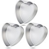 Nuogo 3 Pieces Heart Shaped Cake Pans 8 Inch Heart